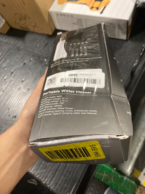 Photo 1 of **heads missing***Water Flossers for Teeth-Rechargeable Water Flosser Cordless, 3 Modes Oral Irrigador Dental, IPX7 Waterproof Portable Electric Flosser for Teeth, Gums, Braces Care, for Home and Travel(Black)