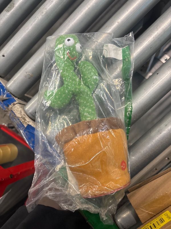 Photo 1 of **missing charger** Bighaki808 Dancing Cactus, Talking Cactus Toy, Repeats What You Say Electronic Dancing Toy with Lighting Recording Mimicking CactusToy, Electronic Plush Singing Baby Toy for Kids 