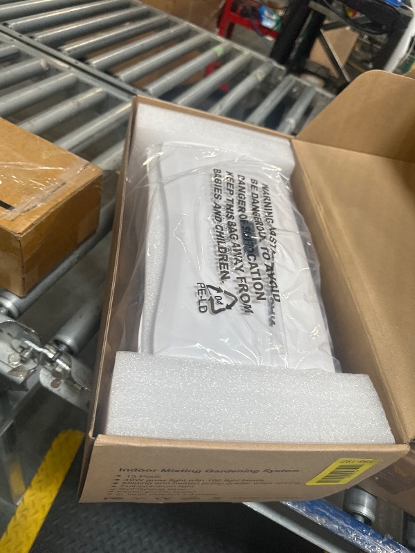 Photo 1 of Hydroponics Growing System Kit 15 Pods Misting Herb Garden Indoor Garden Indoor Gardening System 5L Water Capacity 48W Grow Light Gardening Gifts for Women House Warming Gifts New Home (White)