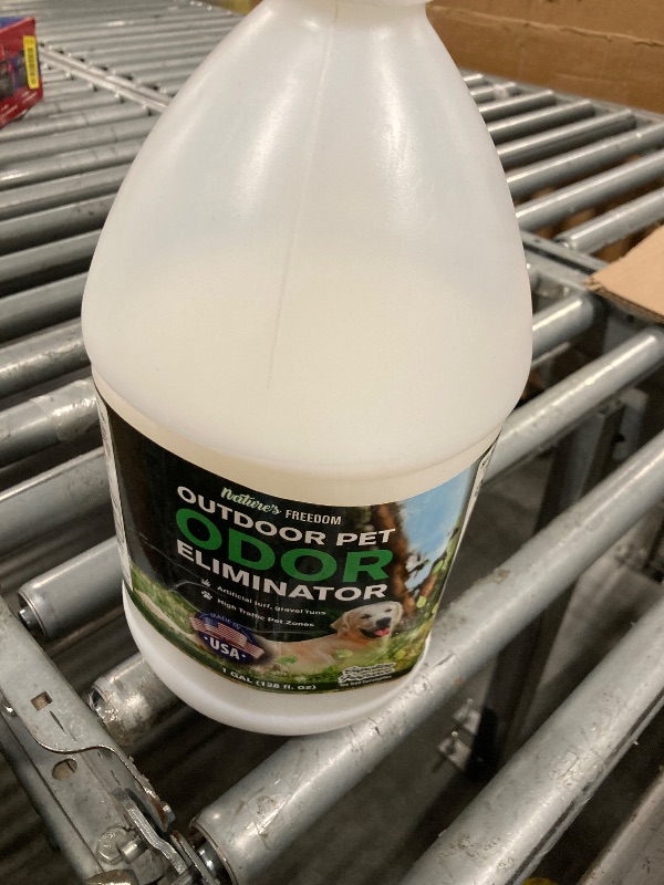 Photo 1 of **MISSING PARTS/*Nature’s Freedom Concentrated Enzymes Outdoor Odor Eliminator, Turf and Yard Cleaner for Pet Urine, Deodorizer for Dog & Cat Waste & Smells, Makes 5 to 64 Gallons, Use on Grass, Patios, Kennels
