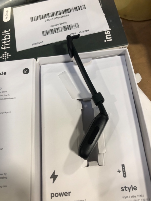 Photo 1 of **MISSING PARTS**Fitbit Inspire 3 Health &-Fitness-Tracker with Stress Management, Workout Intensity, Sleep Tracking, 24/7 Heart Rate and more, Midnight Zen/Black One Size (S & L Bands Included)