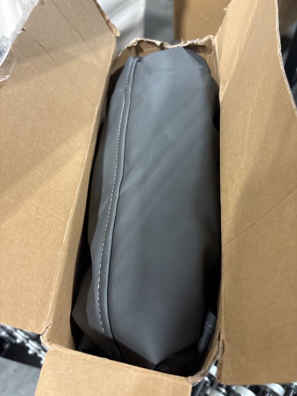 Photo 1 of ***Incomplet set***CAR PASS Piping Faux Leather Car Seat Cover Full Set,Grey Breathable Leather Seat Covers for Cars, Airbag Compatible,Universal Fit for SUVs,Van,Sedans,Small Trucks (Full Set, All Gray)
**One front seat is missing**