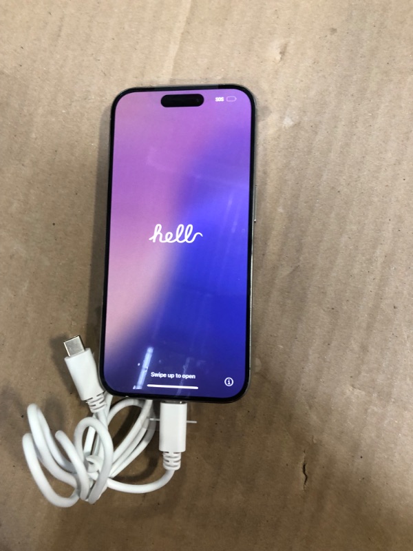 Photo 1 of ***MAJOR DAMAGE*** ***READ CLERK NOTES*** **STUCK ON PASSWORD SCREEN** Apple iPhone 15 Pro, 128GB, Natural Titanium - Unlocked (Renewed Premium)