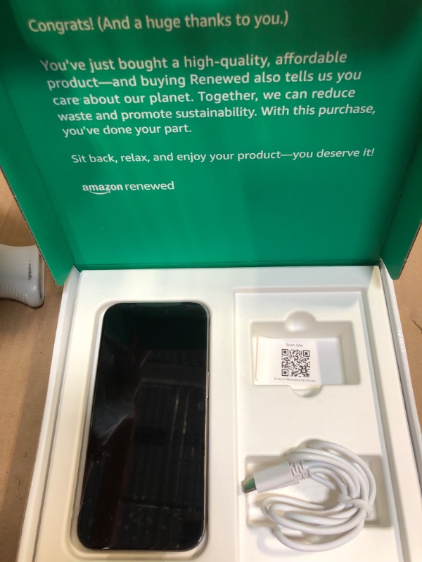 Photo 1 of ***MAJOR DAMAGE*** ***READ CLERK NOTES*** **STUCK ON PASSWORD SCREEN** Apple iPhone 15 Pro, 128GB, Natural Titanium - Unlocked (Renewed Premium)