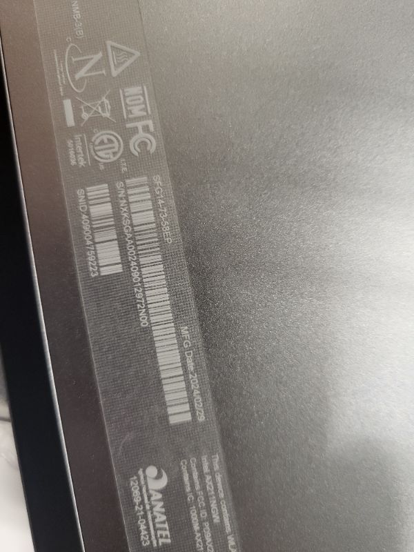 Photo 1 of ***CORD MISSING***Acer Swift Go 14 Intel Evo Edition Laptop | 14" OLED WQXGA+ 2880x1800 Display | Unlock AI Experiences | Intel Core Ultra 5 processor 125H | Intel ARC | 8GB LPDDR5 | 512GB SSD | WiFi 6E | SFG14-73-58EP