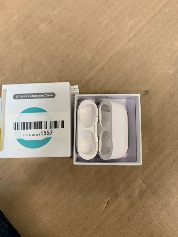 Photo 1 of **case only**Wireless Charging Case Compatible with AirPods Pro 2nd & 1st, Charger Case Replacement for AirPods Pro 2nd & 1st with Bluetooth Pairing Sync Button, Earbuds Not Included (USB-C Port)