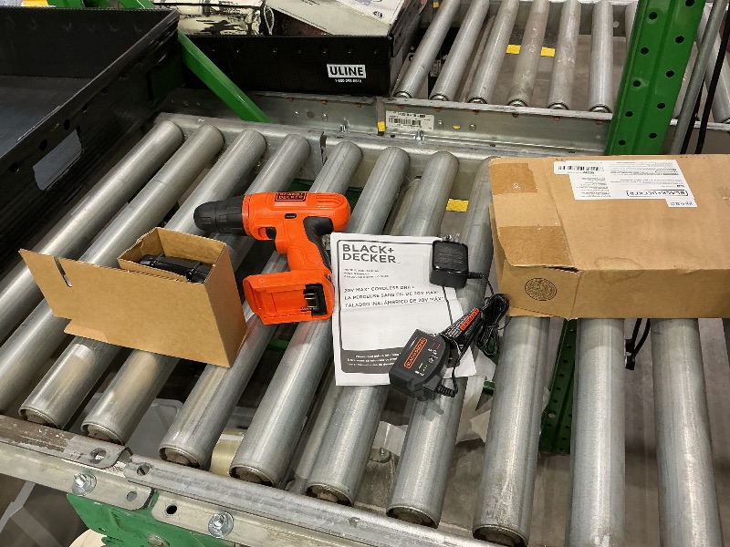 Photo 1 of *No electric screwdriver / screw bits* BLACK+DECKER 20V MAX POWERCONNECT Power Drill Cordless Drill Driver Electric Screwdriver with 30 Piece Bit Set and Drivers Kit, Battery and Charger Included (LD120VA)