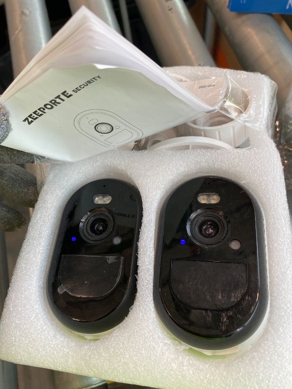 Photo 1 of *Untested* 2K Security Cameras Wireless Outdoor, WiFi Battery Powered Indoor Camera for Home Security with AI Motion Detection, Spotlight, 2-Way Talk, Siren, IP65, Cloud/SD Storage, 2 Cameras