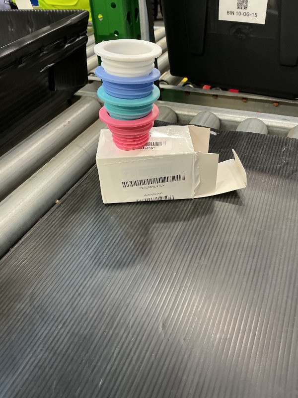 Photo 1 of 4 Pieces Drain Tube Hose Seal Deodorant Silicone Plug Sealing Plug Sewer Seal Ring Washing Machine for Bathroom Kitchen Cleaning Tools