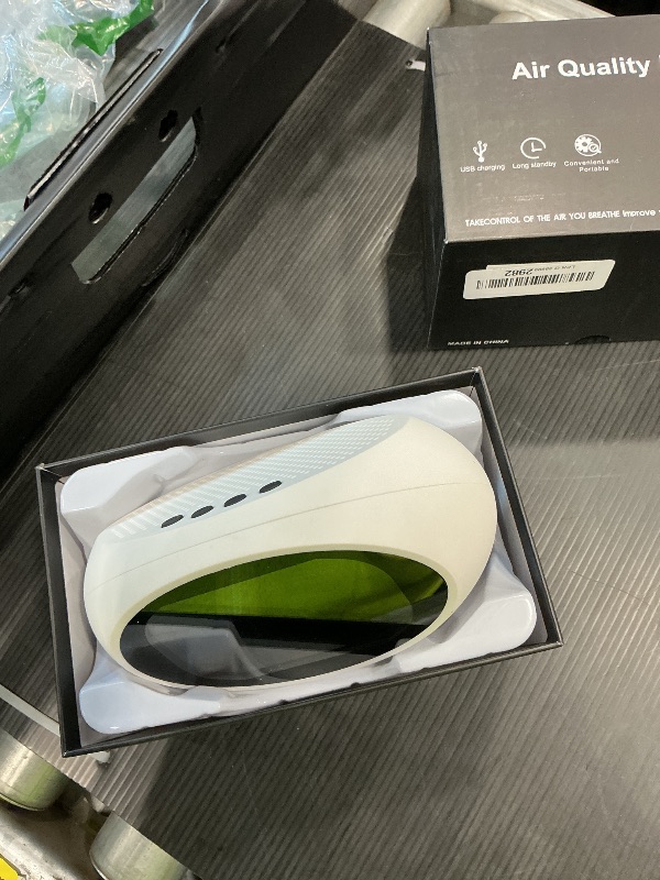 Photo 1 of 12 in 1 Air Quality Monitor Indoor, Portable Indoor Air Quality Meter for CO2, Temperature (°F), Humidity, VOC, PM2.5, PM1.0, PM10 & Time Display, CO2 Detector for Home