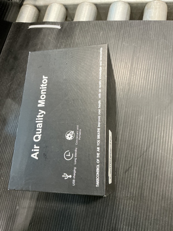 Photo 1 of 12 in 1 Air Quality Monitor Indoor, Portable Indoor Air Quality Meter for CO2, Temperature (°F), Humidity, VOC, PM2.5, PM1.0, PM10 & Time Display, CO2 Detector for Home