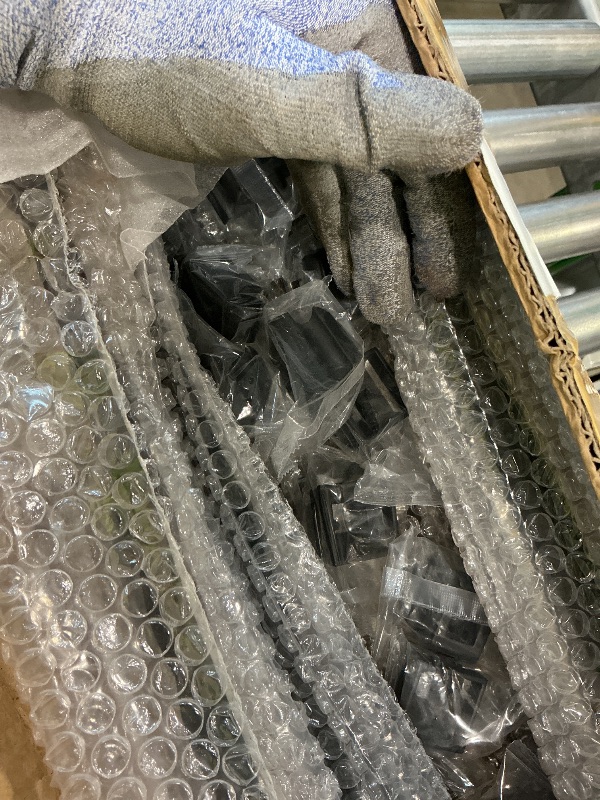 Photo 1 of 16 Pack Iron Balusters for Staircase Interior W/ 32 Pack Baluster Shoes, 1/2" x 44" Wrought Iron Baluster Stair Balusters,Hollow Metal Balusters Stair Spindles for Staircase Decks Balusters Indoor