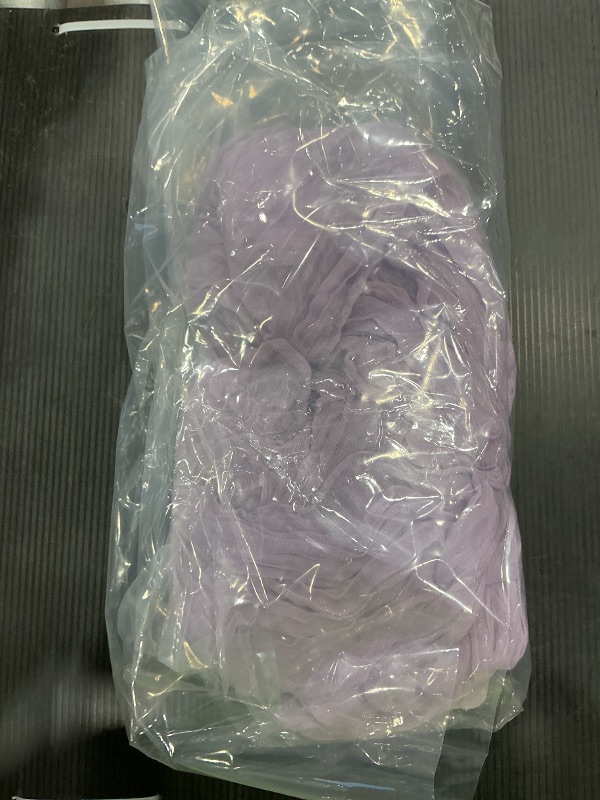 Photo 1 of 10FT Lilac Purple Cheesecloth Table Runner 120 Inch Rustic Boho Gauze Cheese Cloth Table Runner for Wedding Baby Shower Bridal Shower Birthday Party Home Decorations