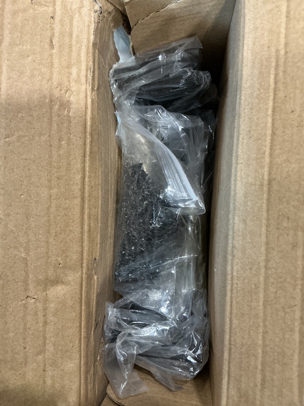 Photo 1 of 12 Pack - 6 inch Black Hidden L Shelf Bracket (1/5 Inch Thicked) Iron Floating Shelf Brackets Rustic Industrial Metal Brackets for Shelf Support