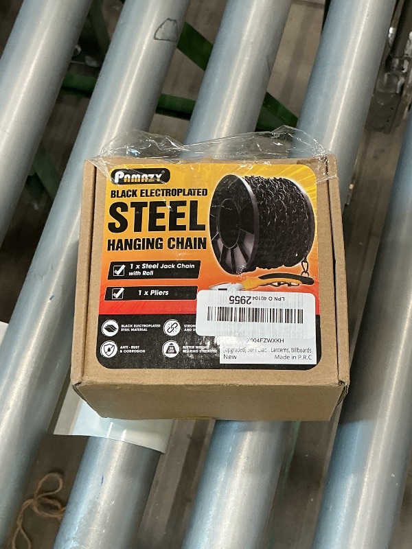 Photo 1 of [Upgraded] 50FT Black Electroplated Steel Hanging Chain Roll, Pliers Included, 20LBS Load Capacity, Durable, Rust-Resistant, Adjustable Length for Hanging Bird Feeders, Planters, Lanterns, Billboards