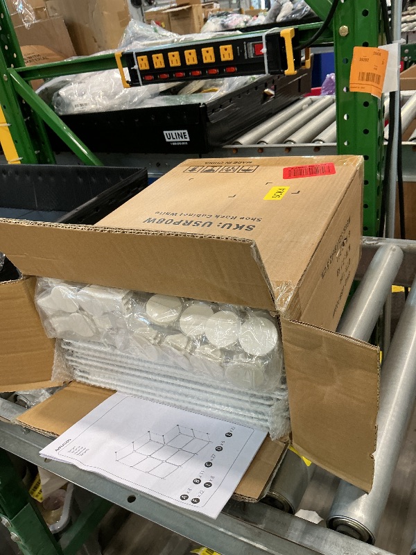 Photo 1 of *USED*
AWTATOS Shoe Rack, 8 Tier Shoe Storage Cabinet with Door, 32 Pair Shoe Organizer Shelves for Closet Hallway Bedroom Entryway, White