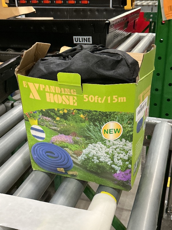 Photo 1 of *Minor Damaged*
Expandable Garden Hose 50 ft with 10 Function Nozzle Sprayer, Lightweight Flexible Water Hose with Durable Collapsible Latex Core & Solid Brass Fittings, 50ft Retractable Stretch Hose, Black