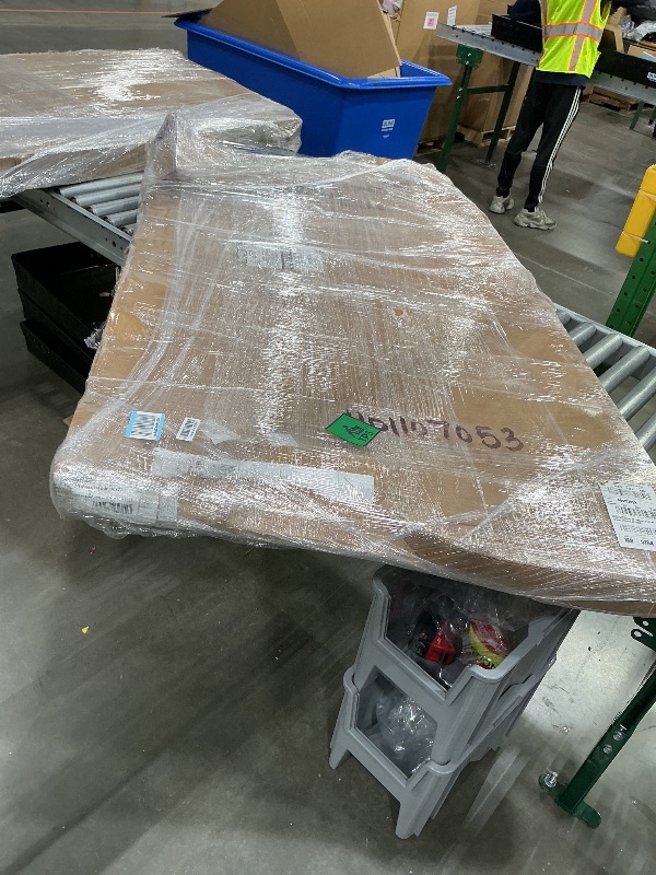 Photo 1 of **TOP ONLY***Factory Direct Partners 10080-MPBK Mobile Half Moon Activity School and Office Table (36" x 72"), Super Legs with Glides and Casters, Adjustable Height19-30" - Maple Top and Black Edge