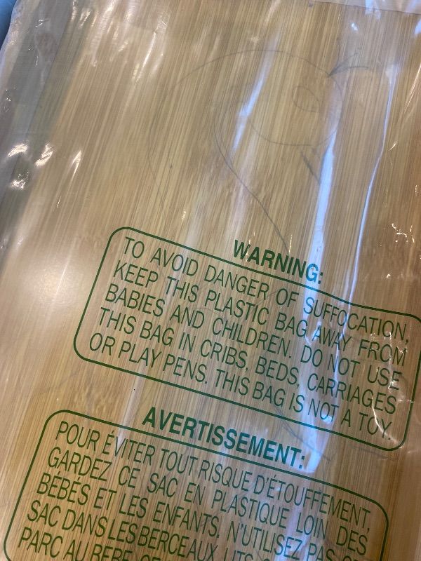 Photo 1 of **MINOR DAMAGE**
Kework Bamboo Serving Tray with Handles, Tabletop Countertop Tea Coffee Breakfast Tray, Organizer Storage Container for Kitchen Bedroom Living Room Office Dining Room Bar, 12.4 x 7.2 x 1.1 Inch