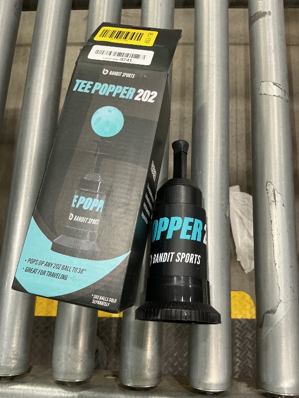 Photo 1 of ***SEE CLERK COMMENTS *** Bandit Sports Baseball Training Tee Popper 202, Hitting Tee for Perfect Swings, Batting Machine for Practicing Hitting Without a Pitcher (202 Popper Balls Not Included), Black