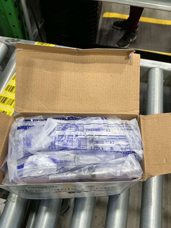 Photo 1 of 100 Pack Disposable 5ml/cc Lab Syringes with 22Ga 1.25 Inch Needle Luer Lock, Individually Sealed Packed