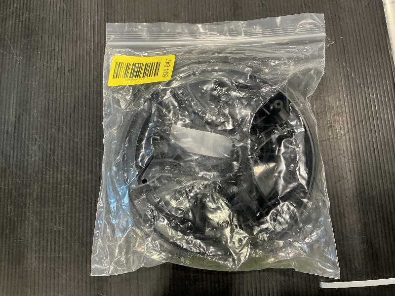 Photo 1 of Frdhee 2Pcs Bike Chain Guard, Bicycle Sprocket Protective Cover Plastic Bike Chainwheel Protective Guard Cover with Mounting Screws for Mountain Bikes/Road Bikes(Black)