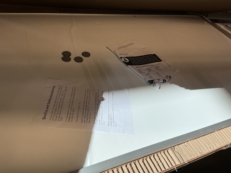 Photo 1 of *Minor Damaged - Check clerk notes*
Flash Furniture 5' W x 3' H Magnetic Marker Board