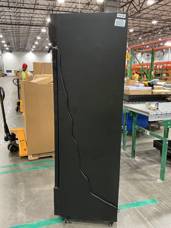 Photo 1 of 14.8 Cu Ft ETL & DOE Certified Commercial Display Refrigerator,Merchandiser Beverage Fridge with Built-in LED Lighting,Large Glass Door Upright Business Cooler with Lock,for Shop,Restaurant,Gym,etc