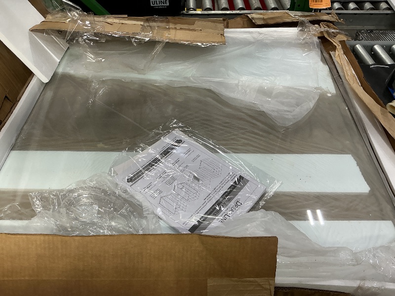 Photo 1 of *Partial Set - Check clerk notes*
DreamLine Unidoor Plus 60-60 1/2 in. W x 72 in. H Frameless Hinged Shower Door with 36 in. Half Panel in Satin Black, SHDR-24243636-09