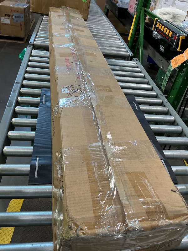 Photo 1 of ***CHECK CLERK NOTES*** Ball & Cast Full Size Upholstered Platform Bed with Twin-Size Trundle & USB Port,Linen Tufted Wood Bedframe W/Remote Control LED Light & Stripe Headboard,Bedroom Furniture for Apartment,Dark Gray