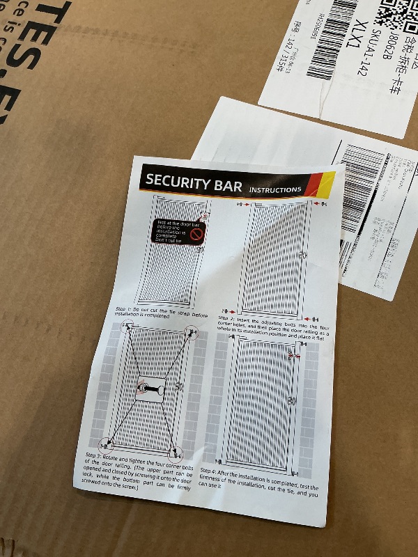 Photo 1 of 71 inch Extra Tall Gates for Cats, Adjustable 29.92" and 48.03" Wide Baby Gate, Pressure Mounted Full Door Pet Gate for Doorway, Stairs,House (Black, 71 Inch)