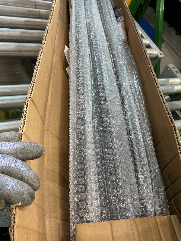 Photo 1 of 16 Pack Iron Balusters for Staircase Interior W/ 32 Pack Baluster Shoes, 1/2" x 44" Wrought Iron Baluster Stair Balusters,Hollow Metal Balusters Stair Spindles for Staircase Decks Balusters Indoor