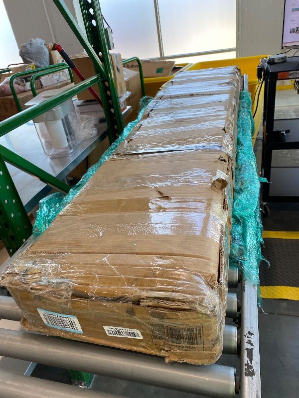 Photo 1 of *Partial Set* Full Size Loft Bed with Desk and Storage Shelves, Heavy Duty Metal Loft Bed with Black Desk and Guardrail, Full Size Loft Bed for Kids, Teens(Full Black Desk) Half a set