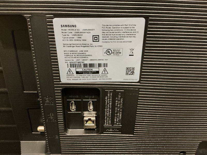 Photo 1 of ***CHECK PHOTOS*** Samsung 65-Inch Class Crystal UHD U8000F 4K Smart TV (2025 Model) Endless Free Content, Crystal Processor 4K, MetalStream Design, Knox Security, Alexa Built-in