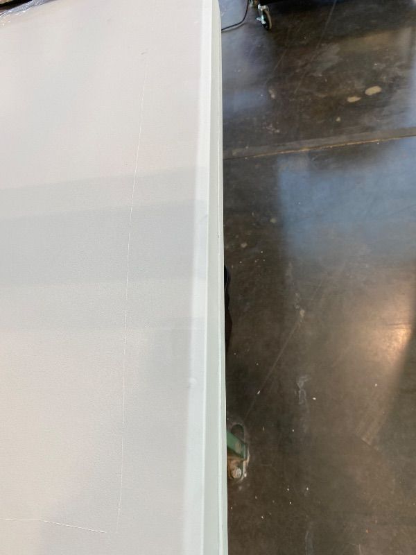 Photo 1 of *LARGE SCRATCHES* FDW 6FT Folding Picnic Table for Outdoor, Portable Fold-in-Half Plastic Dining Picnic Party Table with Carrying Handle