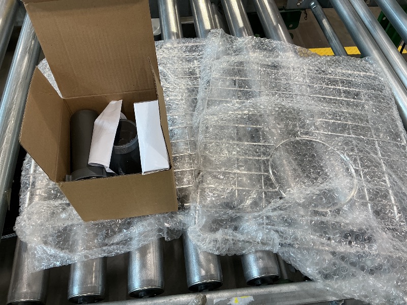 Photo 1 of 32 Inch Black Undermount Kitchen Sink Double bowl-iAnomla 32x18 Undermount Double Bowl Kitchen Sink Matte Black Quartz Composite 50/50 Under Mount Sinks with Accessories