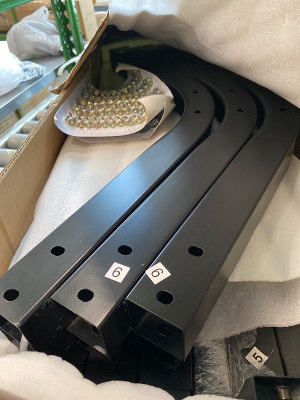 Photo 1 of *PARTIAL SET* Metal Carport, 13x16 FT Outdoor Car Port Canopy with Galvanized Steel Roof and Reinforced Base, Heavy Duty Garage Car Shelter Shade for SUV, Truck, Boats **BOX 1/5***