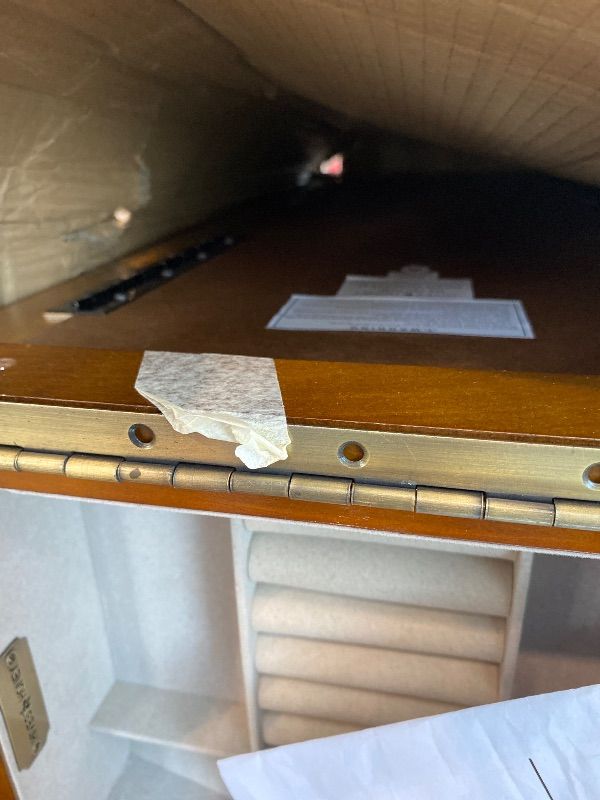 Photo 1 of *USED*Alveare Home Nara Jewelry Armoire – Locking Storage Organizer with Seven Spacious Drawers, Walnut