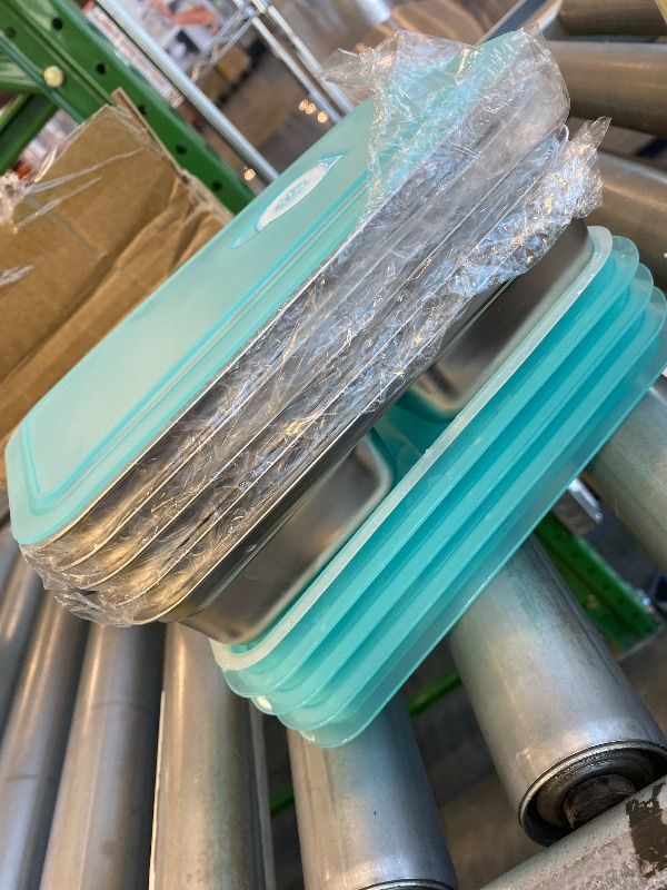 Photo 1 of *Missing Parts - Check clerk notes*
6 PCS Stainless Steel Snack Containers, Stainless Steel Double Compartment Snack Containers, Reusable & Dishwasher-Safe,Ideal for Travel, Outdoor Camping, Work and School