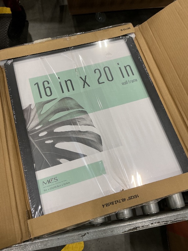 Photo 1 of ***MINOR DAMAGE*** MCS Studio Gallery 16x20 Poster Frame Black Woodgrain, Vertical & Horizontal Wall Hanging Large Picture Frame for Photos, Posters & Art Prints (1-Pack)