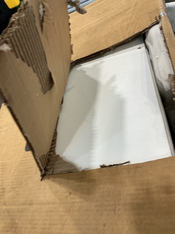 Photo 1 of ***MISSSING MIRROR*** Pamapic 11 Drawers Makeup Vanity with Mirror and Chair, Glass Top Vanity Desk with Power Outlet, 3 Lighting Modes Dressing Table with Golden Handles, Silent Slides and Portable Mirror, White