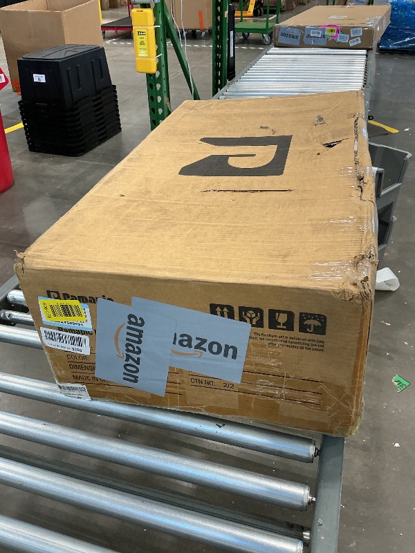 Photo 1 of ***MISSSING MIRROR*** Pamapic 11 Drawers Makeup Vanity with Mirror and Chair, Glass Top Vanity Desk with Power Outlet, 3 Lighting Modes Dressing Table with Golden Handles, Silent Slides and Portable Mirror, White