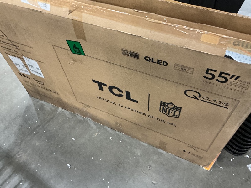 Photo 1 of ***MISSING REMOTE*** TCL 55-Inch Class Q65 QLED 4K Smart TV with Fire TV (55Q651F, 2024 Model), Dolby Vision, HDR PRO+, Dolby Atmos, Alexa Built-in with Voice Remote, Apple AirPlay 2 Compatibility, Streaming Television