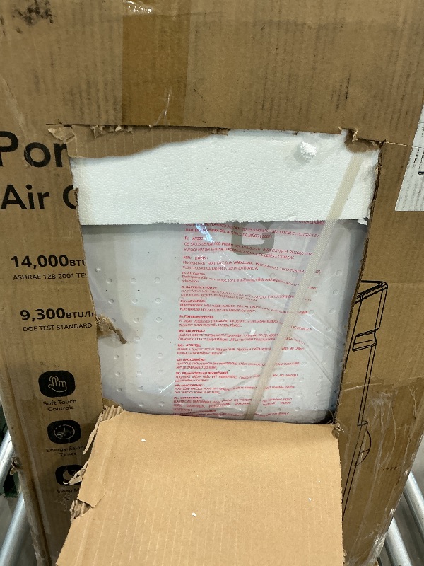 Photo 1 of 14000 BTU Portable Air Conditioners Cools Up to 750 Sq.Ft, 3-IN-1 Free Standing Cooling AC Unit with Fan & Dehumidifier, Includes Remote Control & Window Kit, Smart/Sleep Mode, Auto Swing, 24H Timer