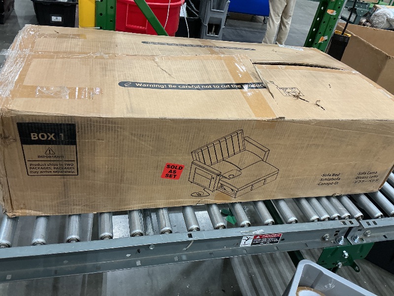 Photo 1 of *Partial Set*
Marsail 3-in-1 Convertible Sofa Bed, 54-Inch Sleeper Sofa with Solid Wood Side Table & Frame, Pull-Out Couch with USB Ports & Side Pockets, Loveseat Sofa with Adjustable Backrest, Beige