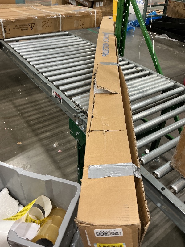 Photo 1 of 110" Motorized Projector Screen, Electric 16:9 Projector Screen with Remote Control, Indoor/Outdoor HD Movie Screen, Wall/Ceiling Mounted, Perfect for Home Office Theater TV, White