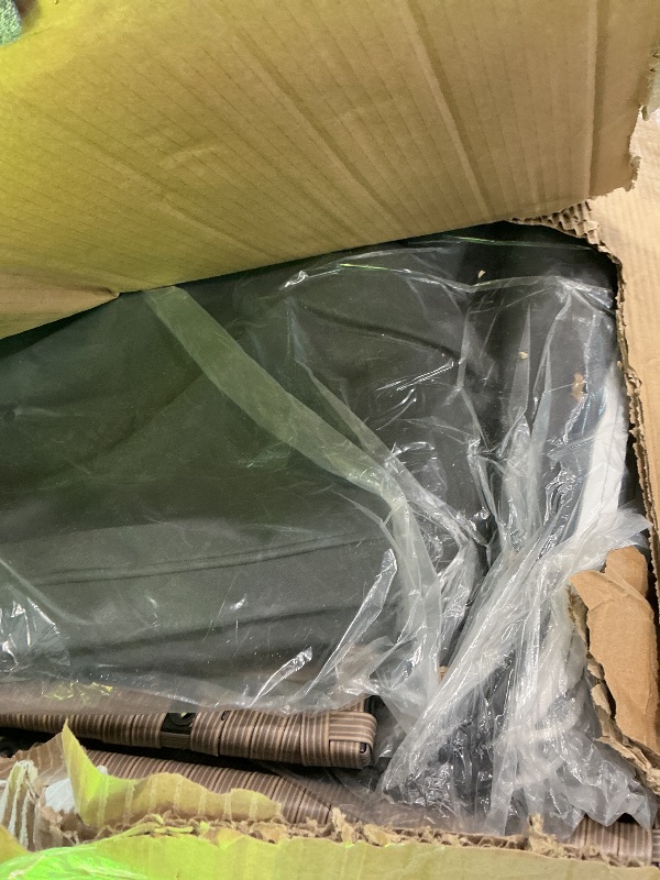 Photo 1 of ***PARTIAL SET*** Pamapic 7-Piece Outdoor Sectional Sofa Set, All-Weather PE Rattan Patio Furniture with Washable Cushions Covers, Gray Cushions and Brown Rattan, Dark Gray