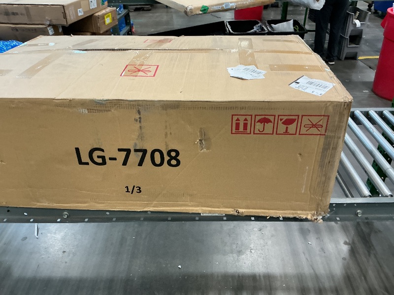 Photo 1 of ***PARTIAL SET*** ***READ CLERK NOTES*** Yafylly L-Shaped Sofa with Storage and Pull-Out Bed, Convertible Futon Chaise Lounge with Ports, Recliner for Living Room, Bedroom, Apartment, Office, Dark Blue