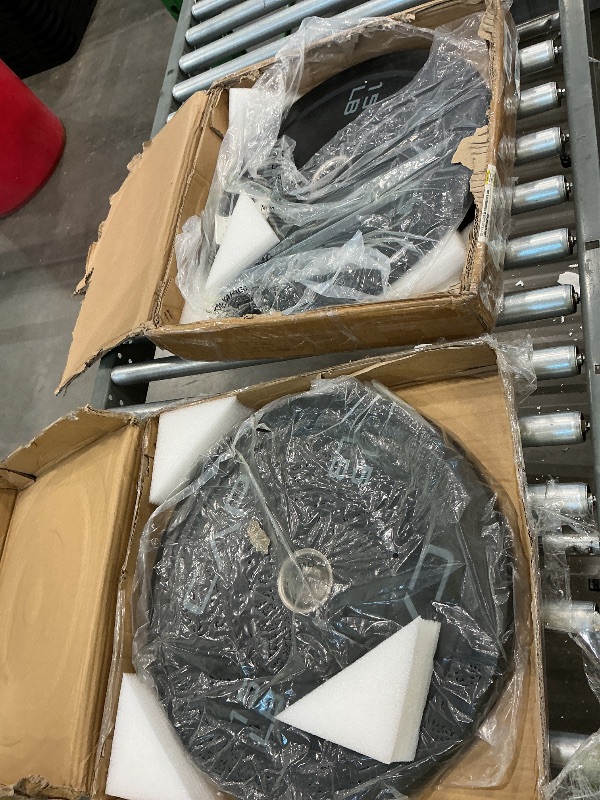 Photo 1 of **ONLY 2 15lbs** Barbell 260 LB Economy Olympic Bumper Plate Set with Color Logo | Black