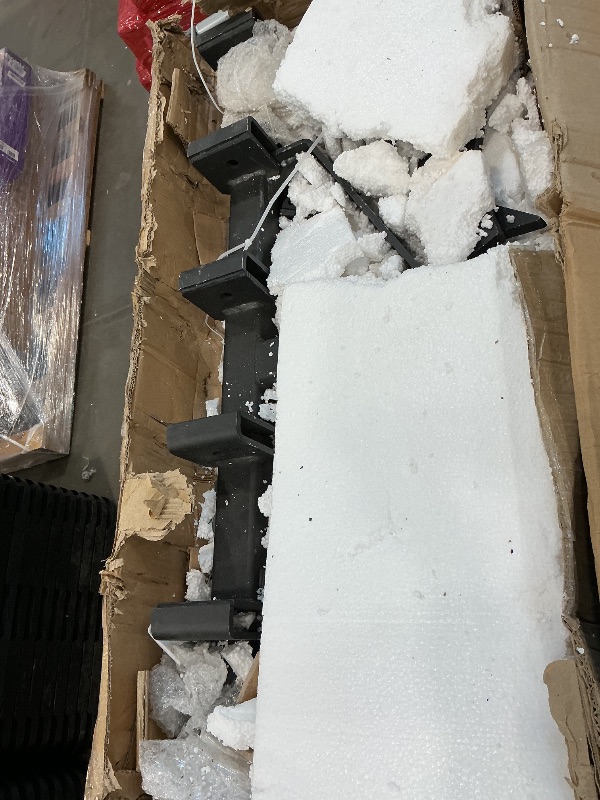 Photo 1 of **MISSING PARTS** YINTATECH Heavy-Duty 3 Point Chisel Plow Scarifier, Plow Scarifier Implement, Detachable Cultivator with 6 Scarifier Shank, 3 Point Scarifier for CAT1,Black